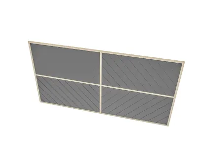 modern ceiling and wall decor Low-poly 3D model