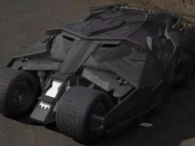 Batmobile Tumbler 3D model 3D model