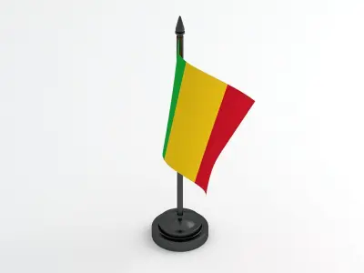 Table Flag Mali 3D model