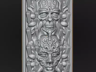 Decorative strip 3D print model