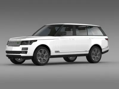 Range Rover Hybrid LWB L405 3D model
