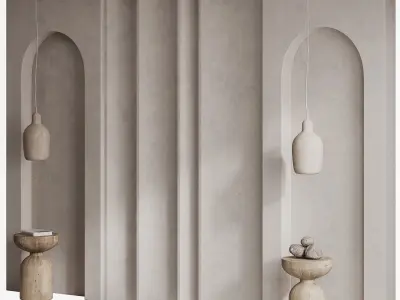 61 Wall Headboard Composition 3D model