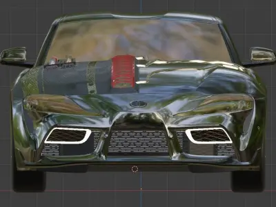 cyberpunk supra 3D model