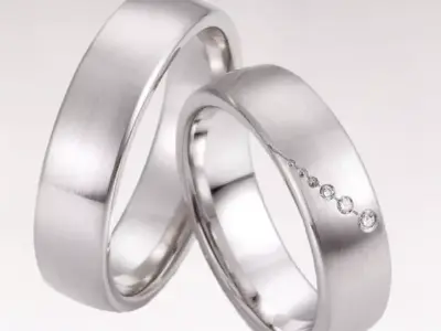 Wedding rings 223 3D print model