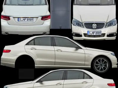 Generic Sedan v1 Low-poly 3D model