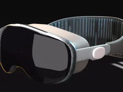 Concept of Apple Vision Pro 3D Model PBR Game Ready 3D model