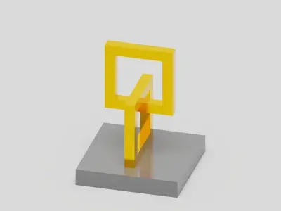 Interior Decor Low-poly 3D model