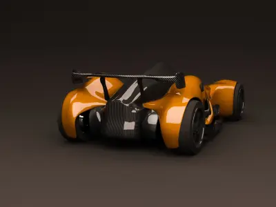 CONCEPT SPORT CAR COPPER CARBON 3D model 2022 3D model