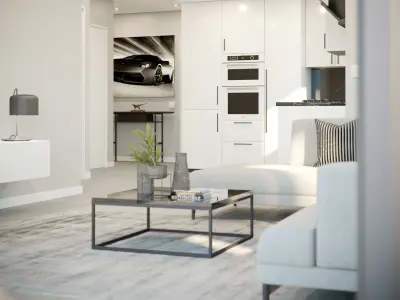 Corona - C4D Scene files - House Warrigal Interior 3D Model 3D model