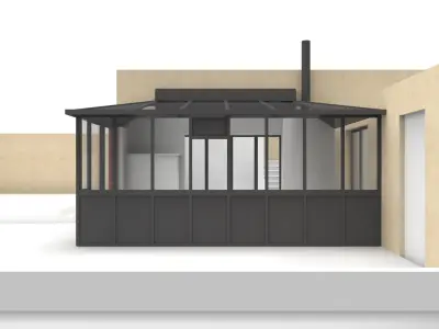 Veranda extension  Free 3D model