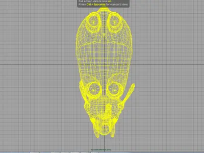 asian elephant 3d rig model 3D model
