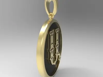 Decorative Letter A 3D print model