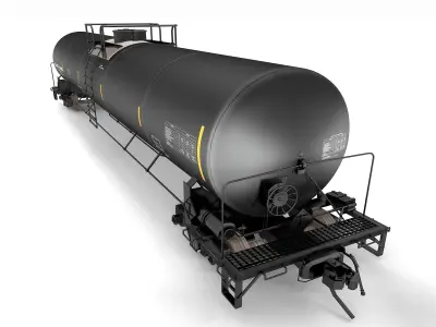 Oil Tanker Car 3D model