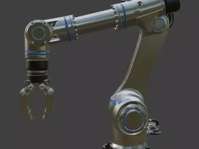 Industrial Robotic Arm 3D Model 3D model V1