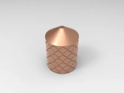 Decorative Candle for 3D printing and mold making 3D print model