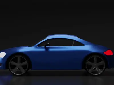 Audi TT Low Poly 3D model