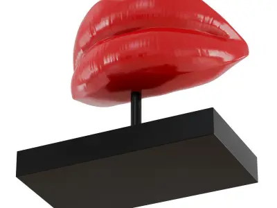 Figurine red lips 03 3D model