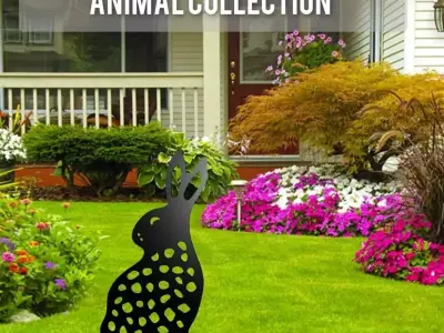 Wonderful Artificial Rabbit Home and Garden Outdoor Lawn Decor 3D model buy
