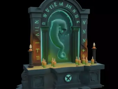 Halloween Spirit Altar 3D model