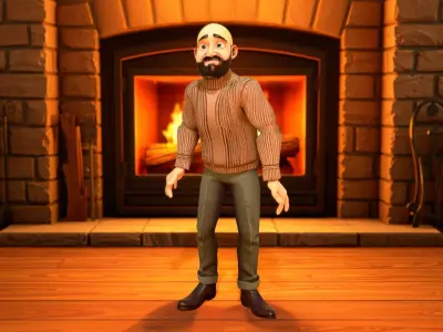 Cozy Sweater Character model pack Low-poly 3D model