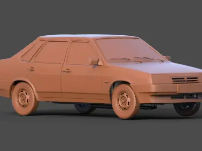 Vaz 21099 3D print model