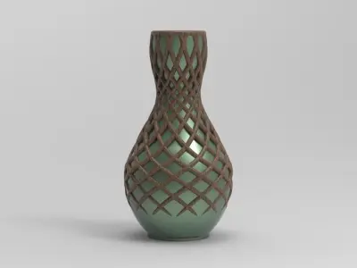 Fusion Roots Vase 3D print model