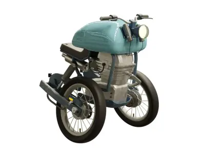 Bicycle concept Low-poly 3D model