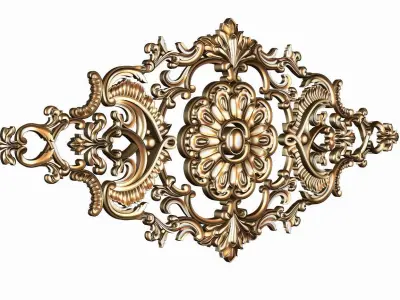 Carved decor model for cnc 18 3D model