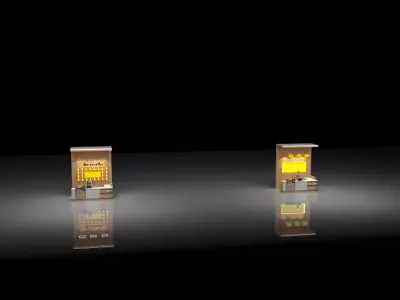 Bar counter cashier 3D model