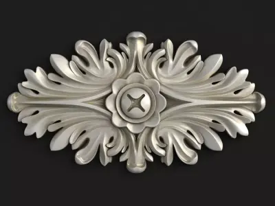 Round rosette 3D model