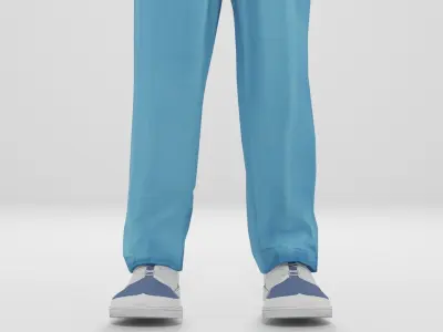 Clown Low-poly 3D model