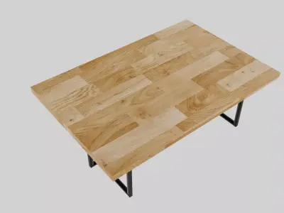  Coffee Table Low-poly 3D model