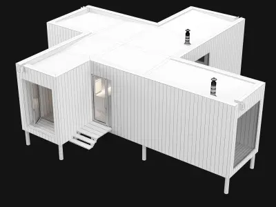 Modern house 03 3D model