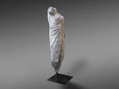 Draped Female Sculpture Restoration Hardware 3D model