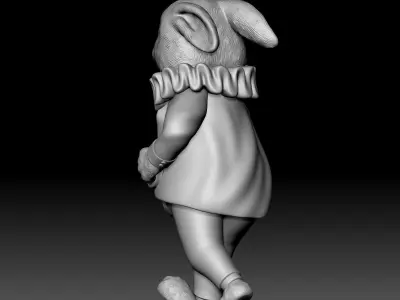 Rabbit - disney - deco - 030 3D print model