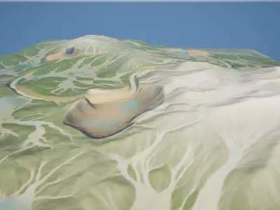 Free Terrain  001 Free 3D model