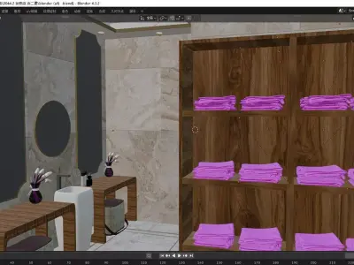 Locker room  3D model