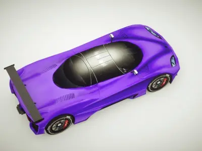 Generic Supercar v13 Low-poly 3D model