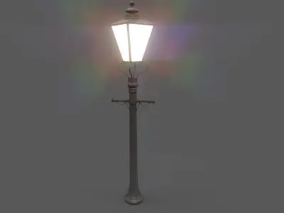 Victorian Era Street Lamps Low-poly 3D model