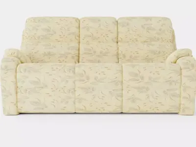 Beige Sofa Low-poly 3D model
