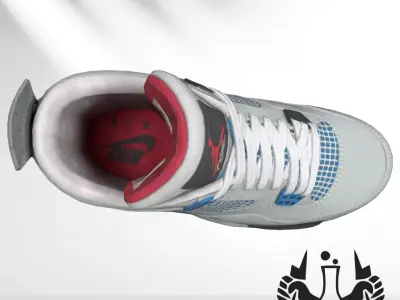 Nike Air Jordan Retro SE What The Mens Shoe Game Ready Low Poly Low-poly 3D model