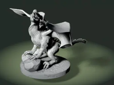 3D figurine of Dragon Dog 3D model