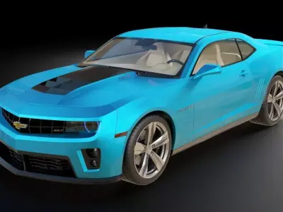 Chevrolet Camaro ZL1 Low-poly 3D model