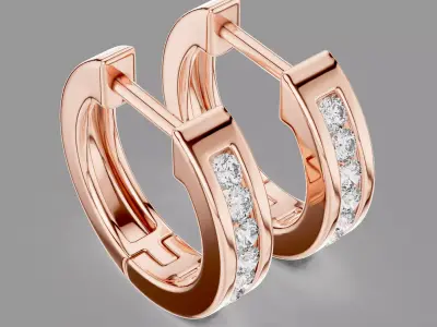  Diamond Hoops 3D print model