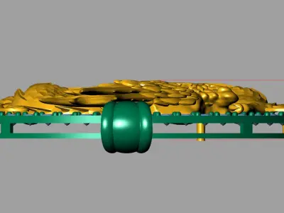 Chinese dragon pendant 3D 3D print model