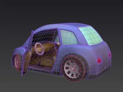 Cartoon car Free 3D model buy