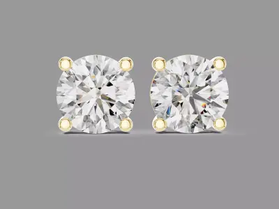 Diamond Earrings  3D print model