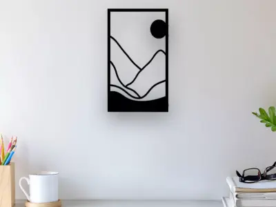 Abstract Wall Art 3D print model 32