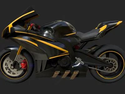 Sport Bike 3D model