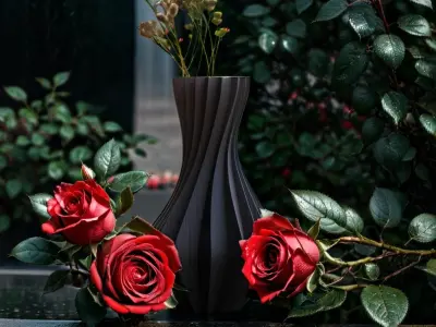 Hills Vase for Living Room Decor 3D print model